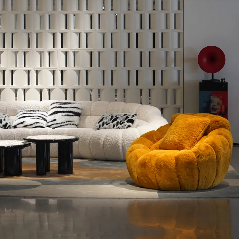 Sectional sofa in living room